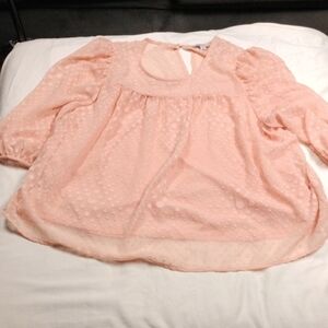 Ophelia Roe Women's Layered Top.Size 2X